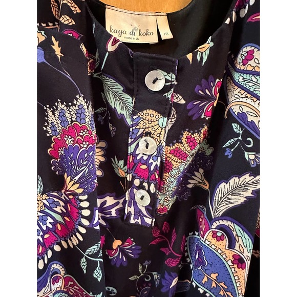 EUC, kaya di koko Women's Sz Medium Romper in Paisley Pattern, Pretty! - Picture 3 of 11